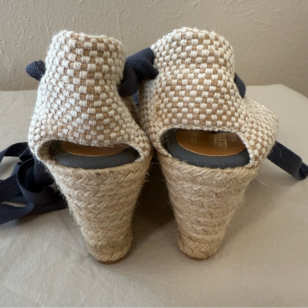 Casa Hernanz Espadrille Wedge Sandals Sz 39 - Picture 3 of 5